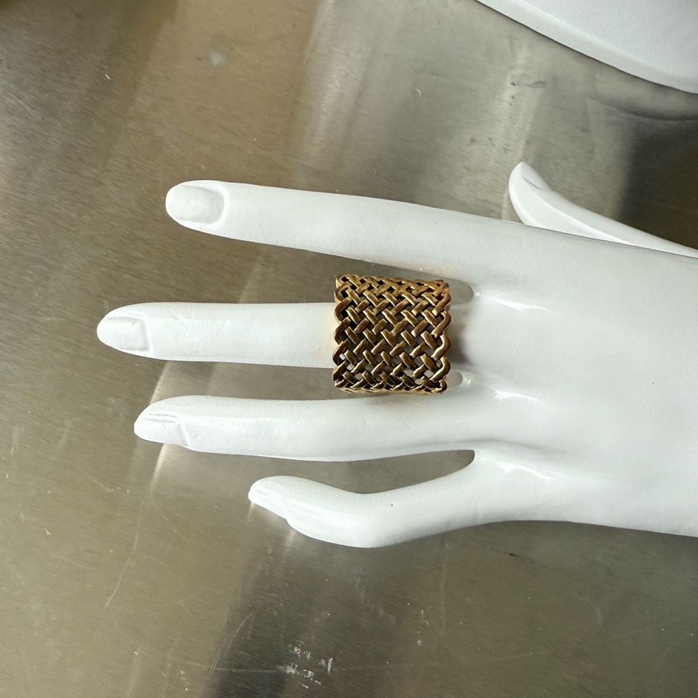 New York & Company Gold Braided Ring